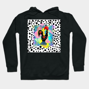 Galo de Barcelos, Portuguese folk art Hoodie